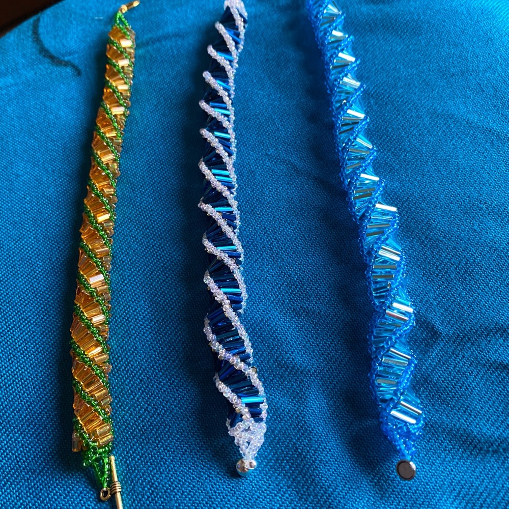 Hand made seed bead bracelets
